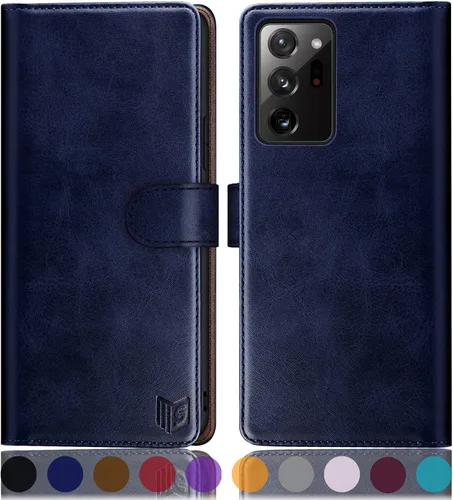 Vista 16 de SUANPOT Funda de piel tipo cartera para Samsung Galaxy Note 20 Ultra 5G de 6.9 pulgadas con bloqueo RFID, tarjetero para tarjetas de crédito, funda