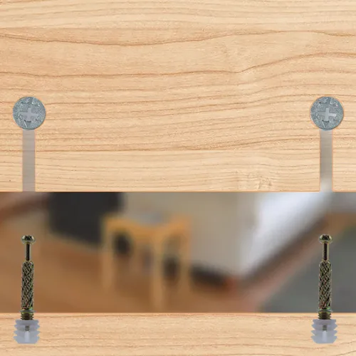 Vista 5 de Cerradura de leva con pasador RLECS 10 piezas de accesorios de bloqueo de leva para muebles, tuerca de perno de leva de 0.575 x 0.374 in y clavija