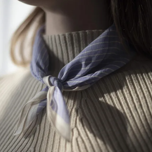 Vista 3 de Topdrawer - Pañuelo japonés, bolsillo cuadrado, 100% algodón, fabricado en Japón