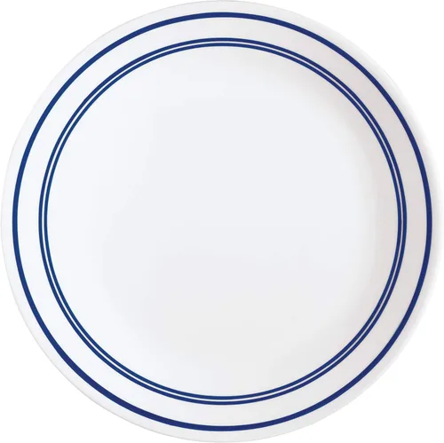 Vista 2 de Corelle Vitrelle - Juego de vajilla de 18 piezas para 6 personas de vidrio de triple capa y resistente a astillarse platos y tazones redondos