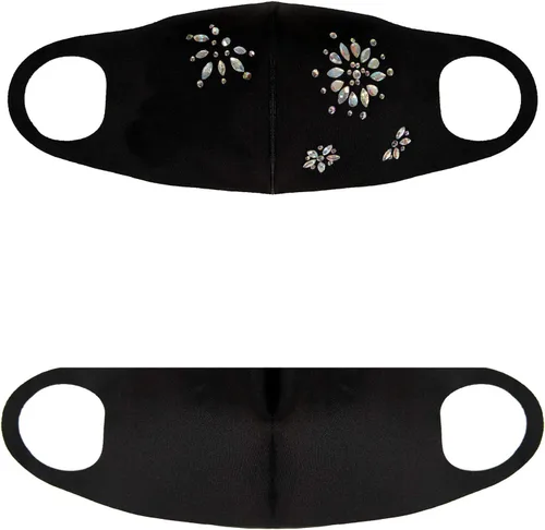 Vista 5 de Leg Avenue Mascarilla de moda con diamantes de imitación para mujer