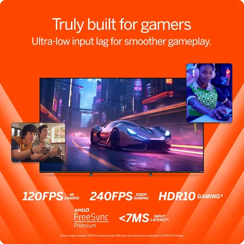 Vista 6 de VIZIO Smart TV Quantum Pro 4K 120Hz QLED HDR10+ de 50 pulgadas con Dolby Vision, Active Full Array, 240Hz @ 1080p PC Gaming, WiFi 6E, Apple AirPlay