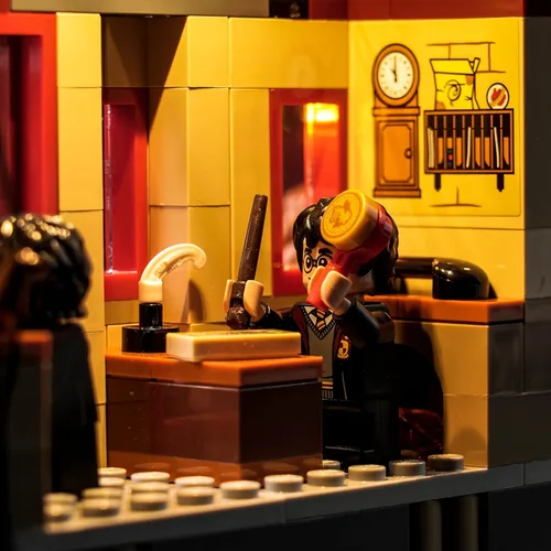 Vista 8 de VONADO Kit de luces LED compatible con Lego Hogwarts Express y Hogsmeade Station, iluminación decorativa de bricolaje para juego de tren de Harry