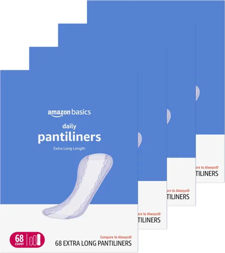 Vista 12 de Yaxa Basics Pantiliner diario, largo largo, almohadillas para mujer, sin perfume, 40 unidades (anteriormente Solimo)