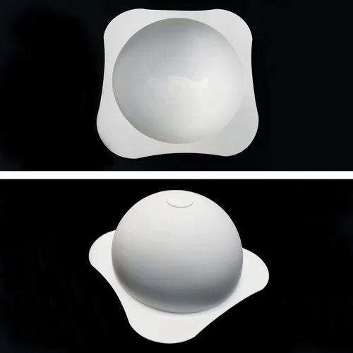 Vista 5 de Moldes de silicona grandes para bolas planetarias, molde de silicona esférica + 2 martillos de madera, molde redondo antiadherente para pasteles