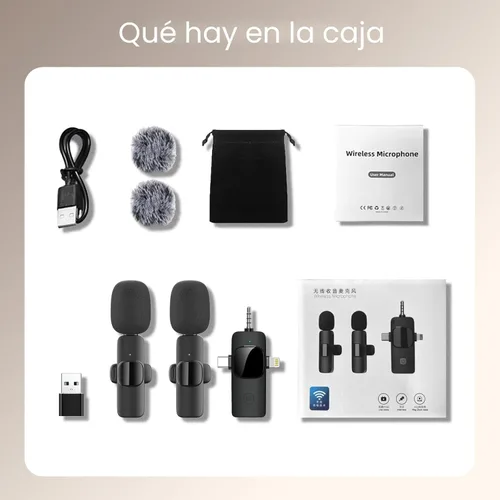 Vista 8 de Labstandard Micrófono inalámbrico Lavalier de solapa para iPhone, iPad, micrófono mini para grabación de video para entrevistas, podcast, Vlog