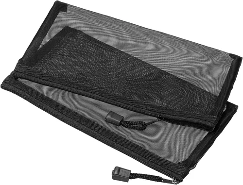 Vista 7 de MECCANIXITY Bolsas de malla con cremallera, estuche de nailon A4 con cremallera, bolsillos de almacenamiento para accesorios de oficina de viaje