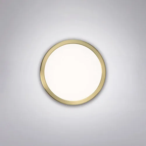 Vista 4 de WAC Lighting dweLED, Geos 10in LED redondo de bajo perfil empotrado montaje 3000K en latón