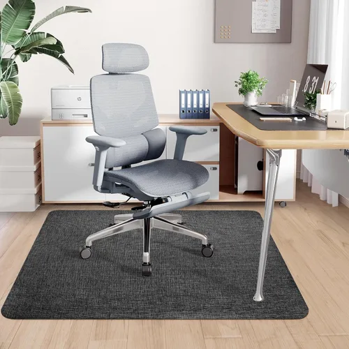 Sycoodeal Tapete para silla de oficina para suelo de madera dura y azulejos, 36 x 48 pulgadas, tapete resistente para silla de juegos de computadora