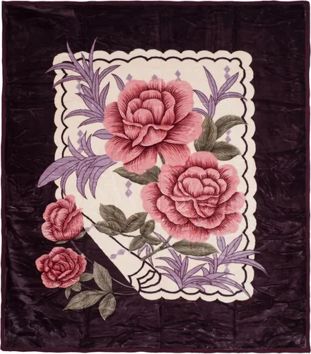 Lavish Home Rose - Manta de visón de felpa gruesa y gruesa - 8 libras