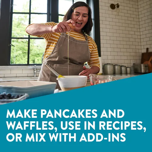 Vista 9 de Krusteaz Mezcla de proteína para panqueques y waffles, 0.51 onzas de proteína por porción, cajas de 20 onzas (paquete de 8)