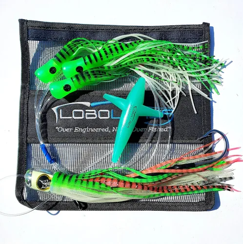Vista 7 de Lobo Lures #200 Pelagic Magic Skipjack Hybrid Daisy Chain Marlin & Atún Trolling Señuelo Uretano Hecho en Estados Unidos