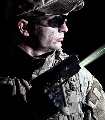 Vista 6 de LIGHTWIN Combo de luz láser verde de 350 lúmenes linterna táctica con USB recargable para pistolas, pistolas, mira láser, riel Picatinny Fit