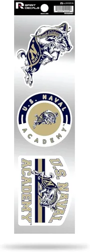 Vista 161 de NCAA - Juego de calcomanías retro Spirit de 3 piezas