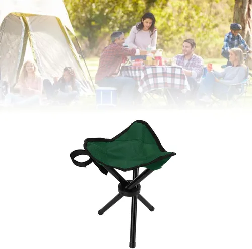 Vista 4 de Taburete trípode para camping, portátil, plegable, ligero, para campamento, senderismo, caza, caminar, pesca, viajes