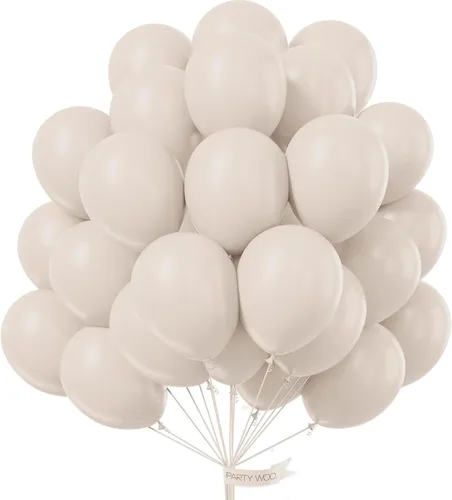 Vista 98 de PartyWoo Globos color nude, 50 globos bohemios de color albaricoque de 12 pulgadas, globos beige para guirnalda de globos o arco de globos como