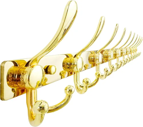 Vista 51 de Dseap Perchero de pared 2.0 Pro: resistente 300% más grueso, montaje en perno de 16 pulgadas, ganchos de pared de acero inoxidable para ropa