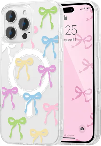 Vista 21 de UEEBAI - Funda magnética para iPhone 11, diseño de lazo, compatible con MagSafe, funda transparente delgada inalámbrica, antiamarilleo, a prueba
