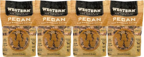 Vista 9 de Briquetas de barbacoa de manzana WESTERN – 100% madera real para asar y ahumar – Sabor ahumado suave, dulce y delicado – Perfecto para cerdo