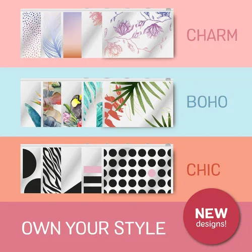 Vista 7 de Ziploc Bolsa de maquillaje y accesorios de viaje reutilizable, ideal para la escuela o el trabajo, colección de dijes, 5 bolsas de estilo esencial