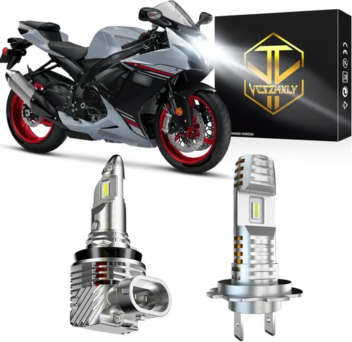 Compatible con faros delanteros Suzuki GSXR 600 750 2006-2007 2011-2020, bombillas H7 H11 de luz alta y baja, 6000 K blanco brillante, Plug N Play,