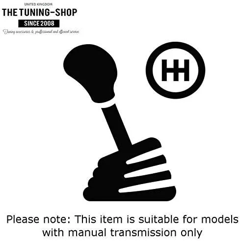 Vista 2 de Ltd Compatible con la bota de freno Shift & E para Nissan Skyline R32 1989-1994 con costuras rojas de cuero