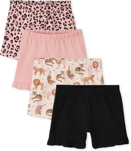 Vista 16 de The Children's Place - Pantalones cortos de punto surtidos para bebés y niñas pequeñas Negro/Negro/Negro