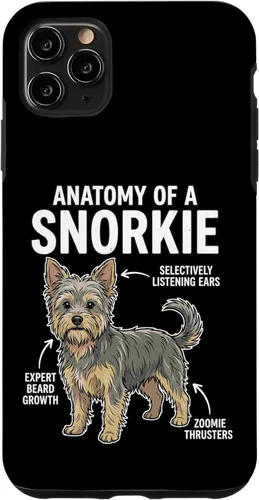 Vista 13 de Anatomy of A Snorkie Funny Dog Lover Owner Pet Parent Case for iPhone XR