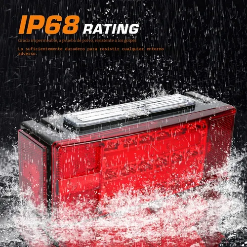 Vista 6 de LINKITOM Kit de luces LED sumergibles para remolque, luces de matrícula superbrillantes para frenos, luces de matrícula para cámper, camión