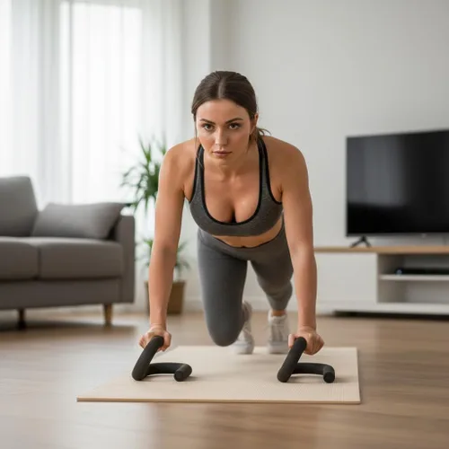 Vista 2 de Amber Fight Gear Ponte en forma en cualquier lugar: barras de flexión unisex en forma de S - Equipo de ejercicio portátil con agarre acolchado