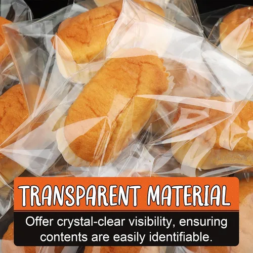 Vista 8 de 120 piezas de bolsas para palitos de pretzel, bolsa de celofán autoadhesiva de 2x10 pulgadas, bolsas transparentes para galletas con cierre