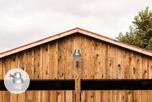 Vista 10 de Lithonia Lighting Lámpara LED de inundación para exteriores, luz de seguridad exterior del atardecer al amanecer con sensor de fotocélula, montaje