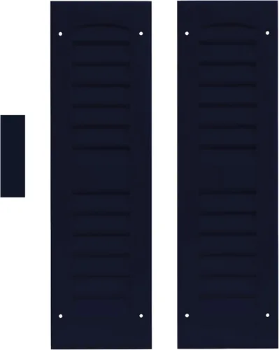 Persianas de cobertizo con listones de 6 pulgadas de ancho x 21 pulgadas de alto, color azul Bedford para cobertizos, casas de juegos y gallineros,