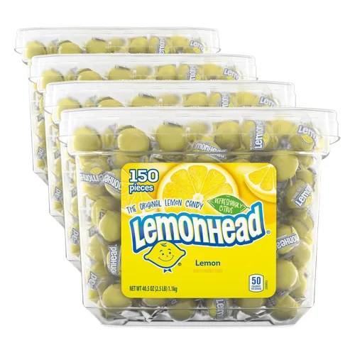 Vista 9 de Lemonhead Caramelo de limón duro, dulces envueltos individualmente (150 unidades)