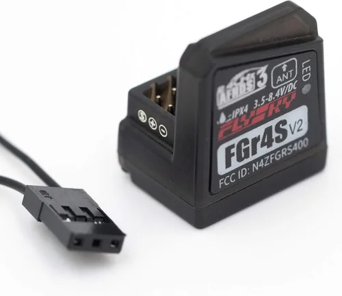 Vista 7 de GoolRC Flysky FGr4S V2 Receptor, 2.4GHz 4CH AFHDS 3 Receptor de control remoto integrado de una sola antena PWM/PPM/I-Bus salida compatible
