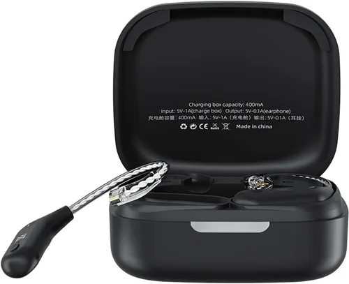 Vista 9 de KZ AZ09 Bluetooth 5.4 módulo inalámbrico impermeable gancho para la oreja batería extra larga duración Bluetooth Cable para KZ