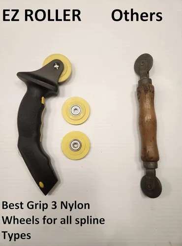 Vista 6 de Herramienta de rodillo de pantalla profesional EZ Screen Spline Roller Tool con herramienta de cuchillo para instalar pantalla, ventanas, puerta