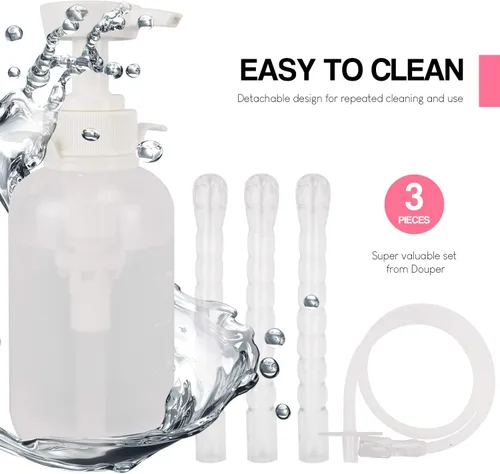 Vista 7 de Douper Sistema de limpieza vaginal reutilizable - Excelente limpiador y ducha para mujeres, manténgase limpio con capacidad de 10.1 fl oz