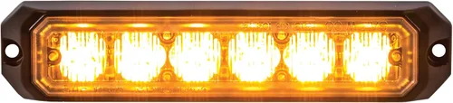 Buyers Products 8891500 - Luz estroboscópica de 6 LED de montaje en superficie ámbar de 5 pulgadas, clasificación IP67, luces estroboscópicas para
