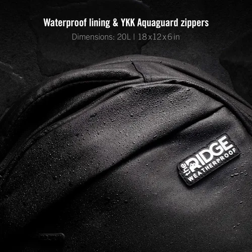 Vista 2 de Mochilas Ridge, Negro, The Commuter, Portátil