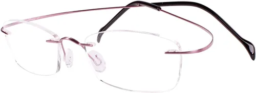 Vista 12 de Agstum Titanium Rimless Flexible Frame Hingeless Optical Eyeglasses Negro