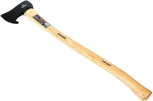 Vista 5 de Proxima 1005982294 - Hacha de punta única de 3.5 libras con mango de madera de nogal de 33 pulgadas, hoja curvada de acero de alto carbono de 5