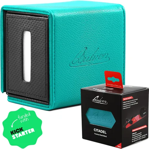 Vista 15 de Quiver Time Black Citadel Deck Block for Magic: the Gathering Cards - TCG 100+ Premium Commander Deck Box, caja de mazos MTG para tarjetas, dados