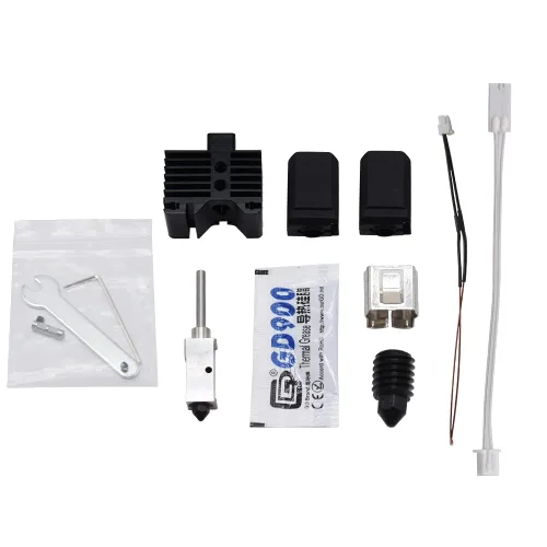 Elves - Kit de Hotend mejorado a alta temperatura de 932.0 °F, para impresora 3D Lab X1 P1P. Termistor calentador de cerámica de 24 V + 2 cubiertas