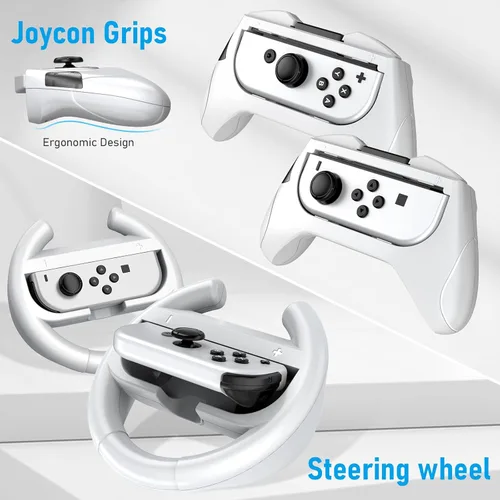 Vista 5 de Switch OLED Accessories Bundle for Nintendo Switch OLED Upgraded 2023 HSTOP, 27 In 1 Accessories Gift for Christmas with OLED Protective Case, OLED