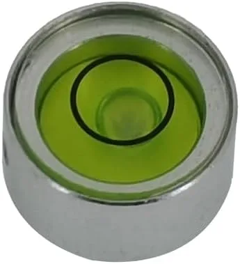 Vista 9 de Mini metal universal horizontal burbuja nivel de agua equilibrio nivel burbuja redondo 0.512x0.276 in (blanco plateado)