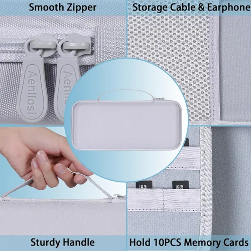 Vista 2 de Aenllosi Hard Carrying Case Replacement for ASUS ROG Ally XRog Ally 7 inch 120Hz Gaming Handheld,Organizer for AMD Z1 Extreme Processor Game