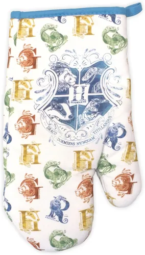 Vista 2 de Harry Potter Hogwarts Houses Juego de cocina: colección de 3 piezas, toalla, manopla y soporte para ollas