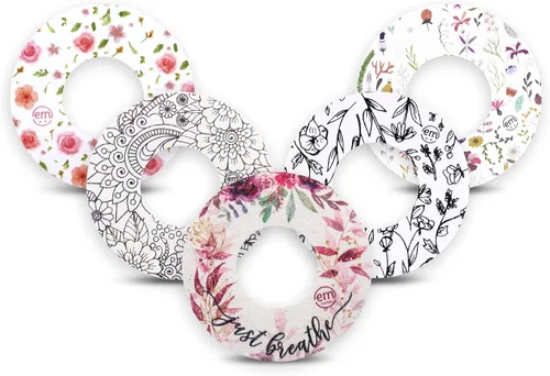 Vista 24 de ExpressionMed - Parches adhesivos para Libre 2 (paquete de 5) - Cintas con sensor CGM precortadas a prueba de agua, no se deshilacha