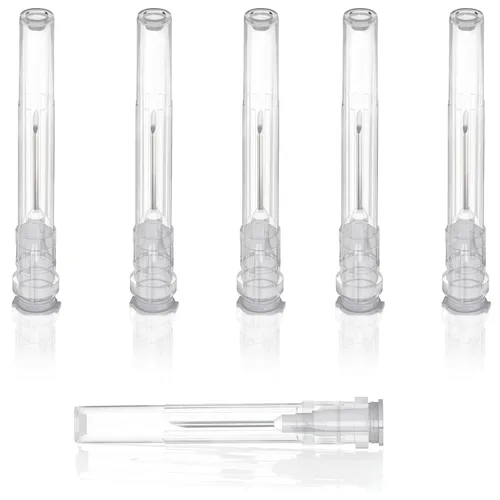 Vista 10 de Paquete de 100 suministros de laboratorio desechables de 18Ga 1 pulg/25mm con envasado sellado individualmente